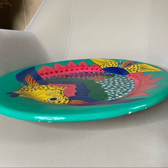 Hand Painted LATIN AMERICA Fish Serving Platter - Picture 7 of 7
